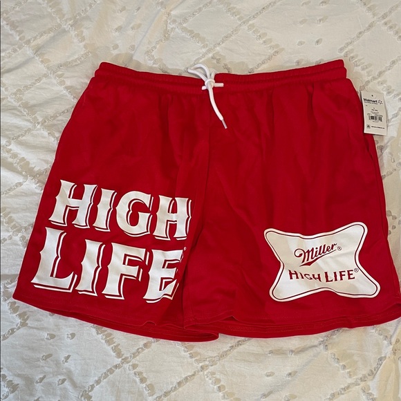 Miller High Life Other - Miller High Life Red Men's mesh Athletic Shorts nwt
